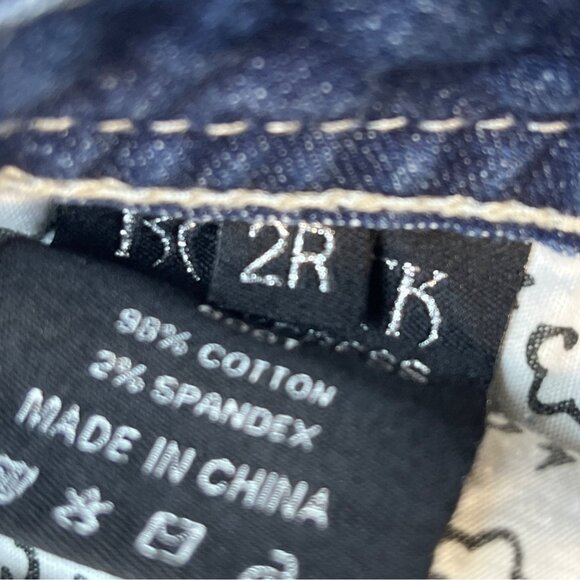 Be Rocks For Express Women's Blue  Medium Wash Rock Revival Bootcut Jeans Sz 2R - Picture 10 of 12